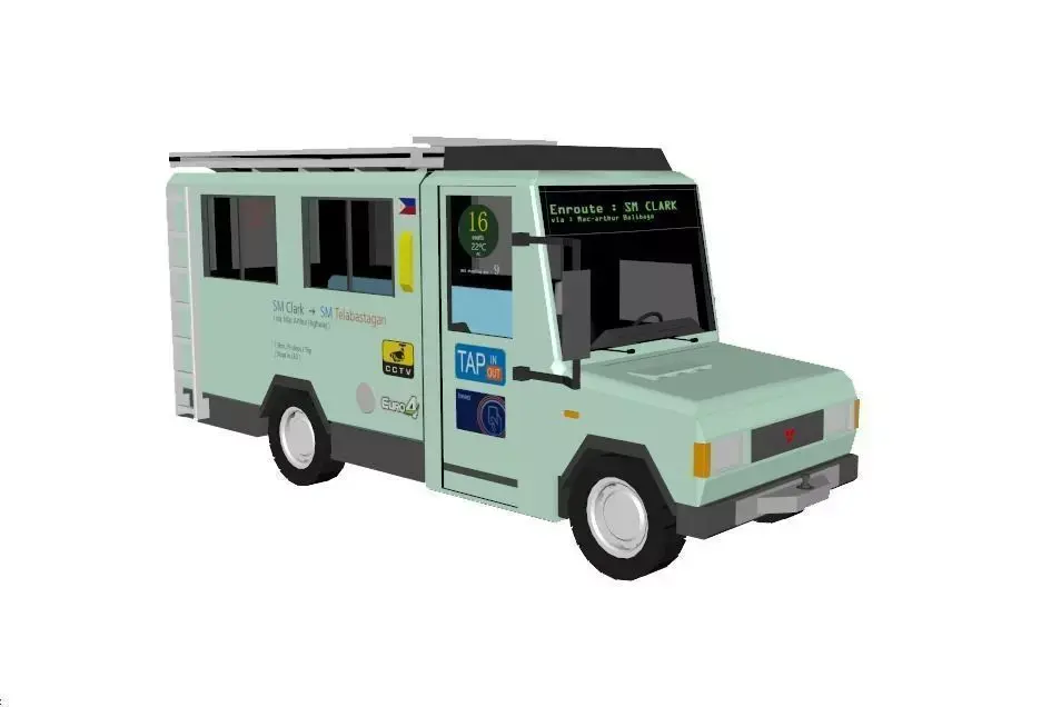 Philippine Jeepney NEW Prototype Low-poly 3D model