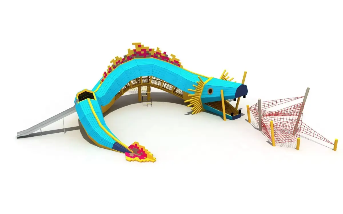Kids outdoor commercial play structure 3D model 3D model 18