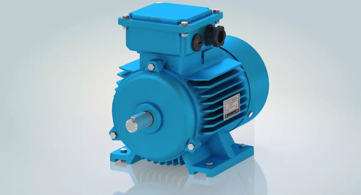Electric Motor Low-poly 3D model