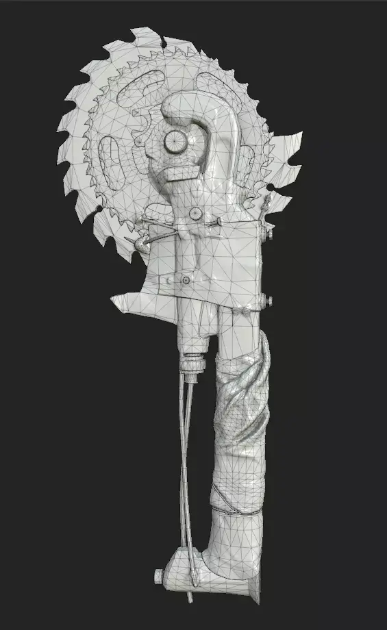 Apocalypse Weapon Low-poly 3D model