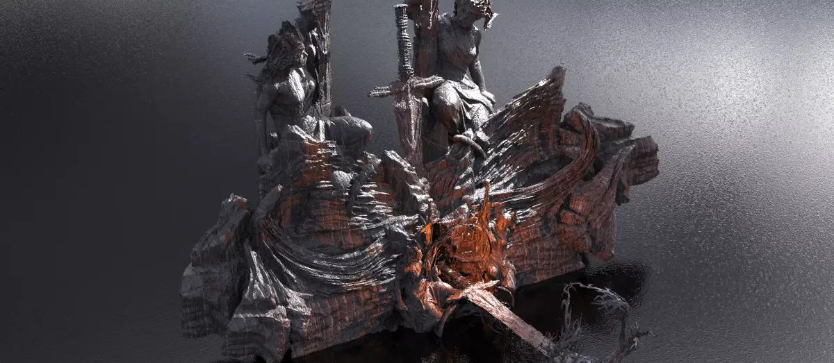 Avalon Gate mountain 3D model