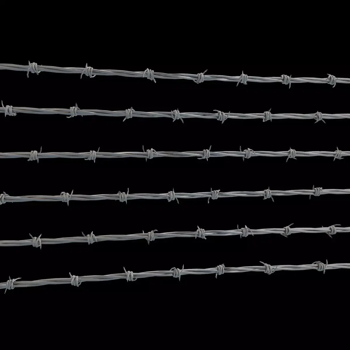 barbed wire high detailed 3D model purchase