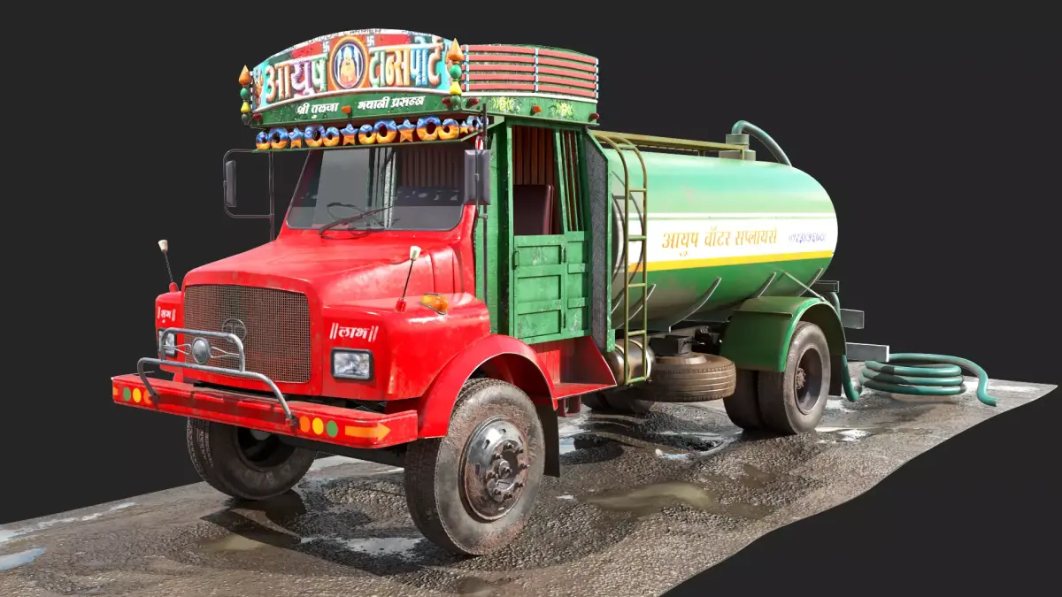TATA SE 1613 Water Tanker 3D model
