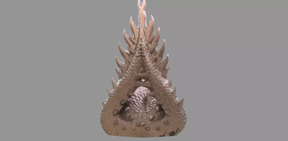 Dragon stylized tail 2 3D model