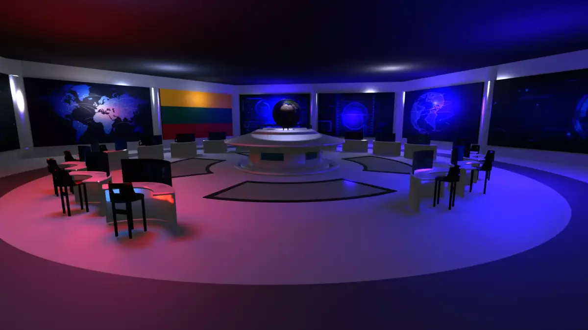 Command Center - Control Room- Military Base - Lithuania Low-poly 3D model