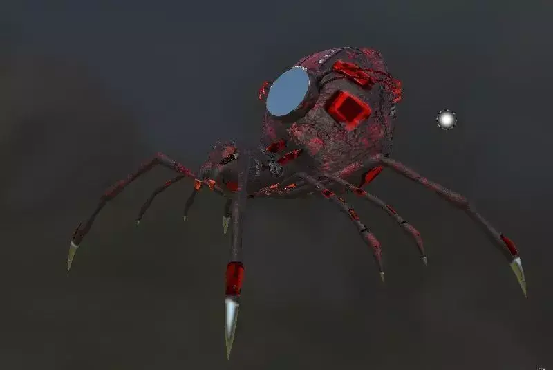 TNT Spido-Low poly Explosive Spider Low-poly 3D model