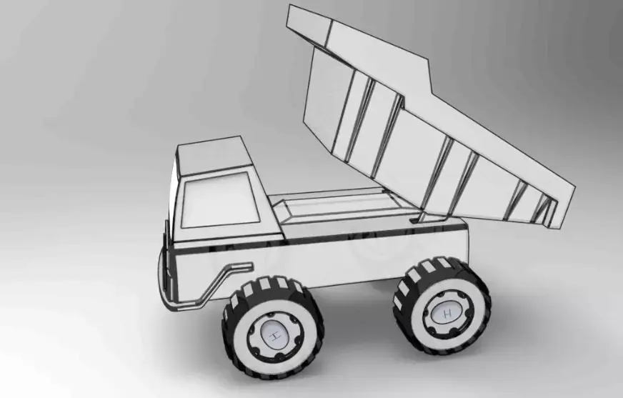 Toy Truck 3D print model get