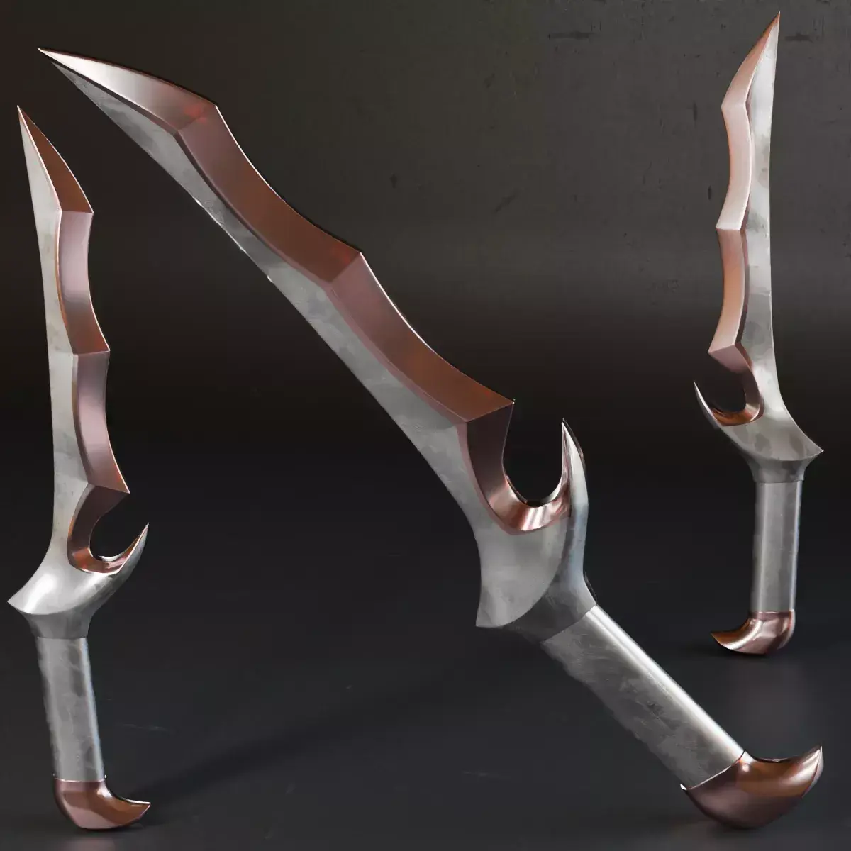Mk Basemesh Dagger 035 Free 3D model