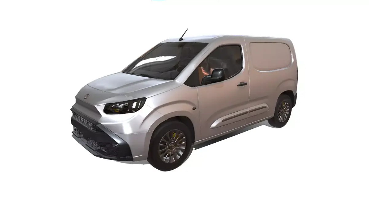 Toyota Pro Ace City Van Electric Low-poly 3D model