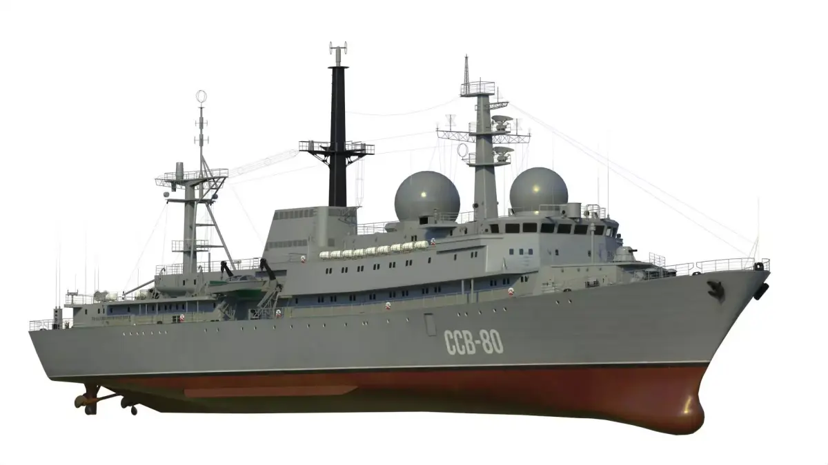 Intelligence ship SSV-80 project 1826 Lira 3D model
