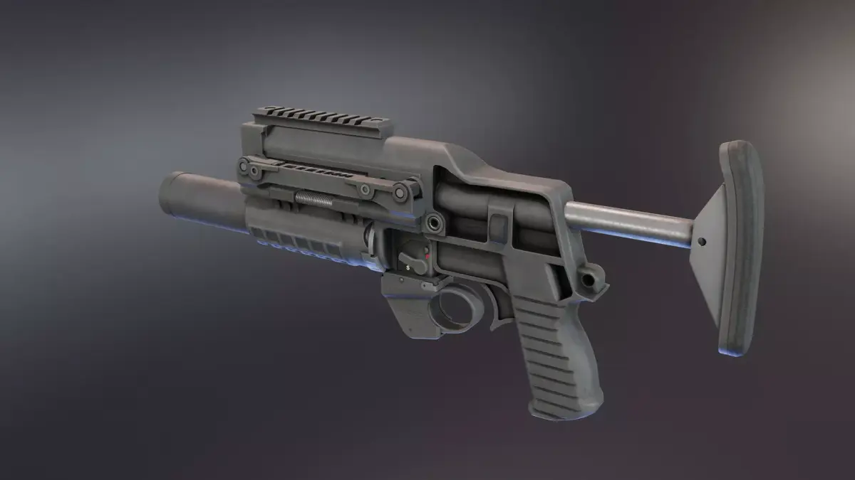 VHS BG Grenade Launcher Low-poly 3D model