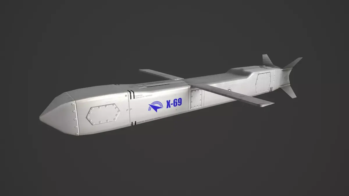 X-69 Cruise Missile Low-poly 3D model