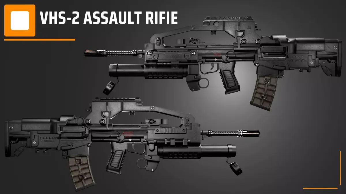 VHS-2 assault rifle 3D model purchase