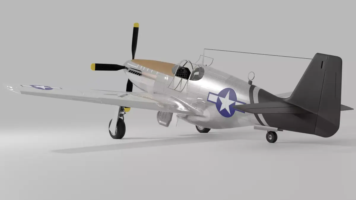 P-51 C Mustang Lopes Hope 3D model