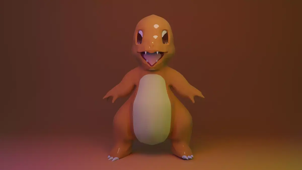Charmander 3d model pokemon character 3D model