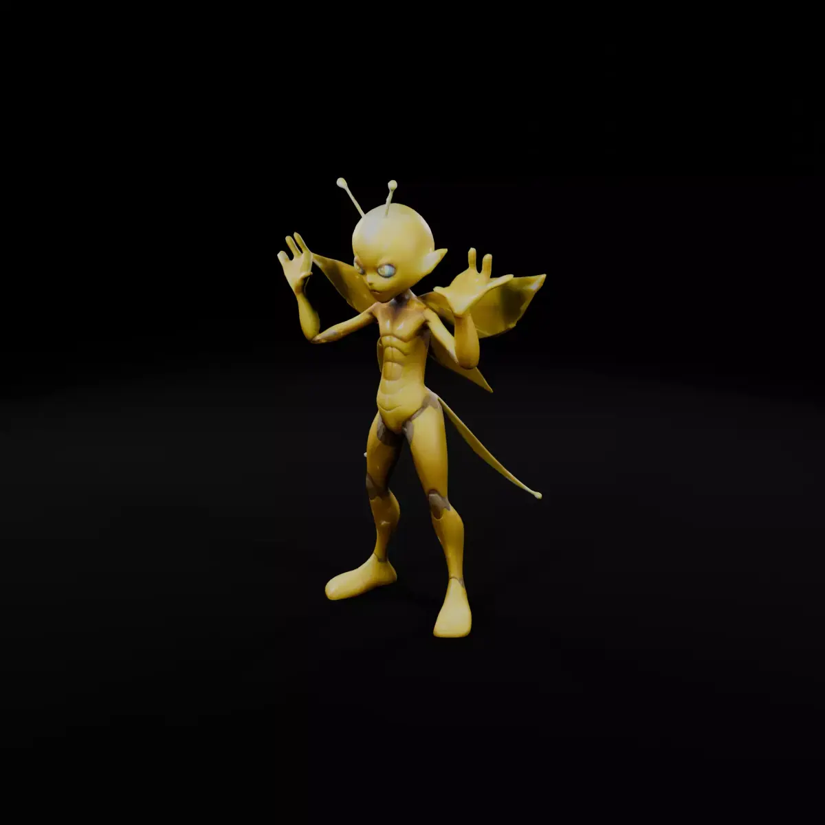 Lightning Sprit -3D Character for Games Animations Low-poly 3D model