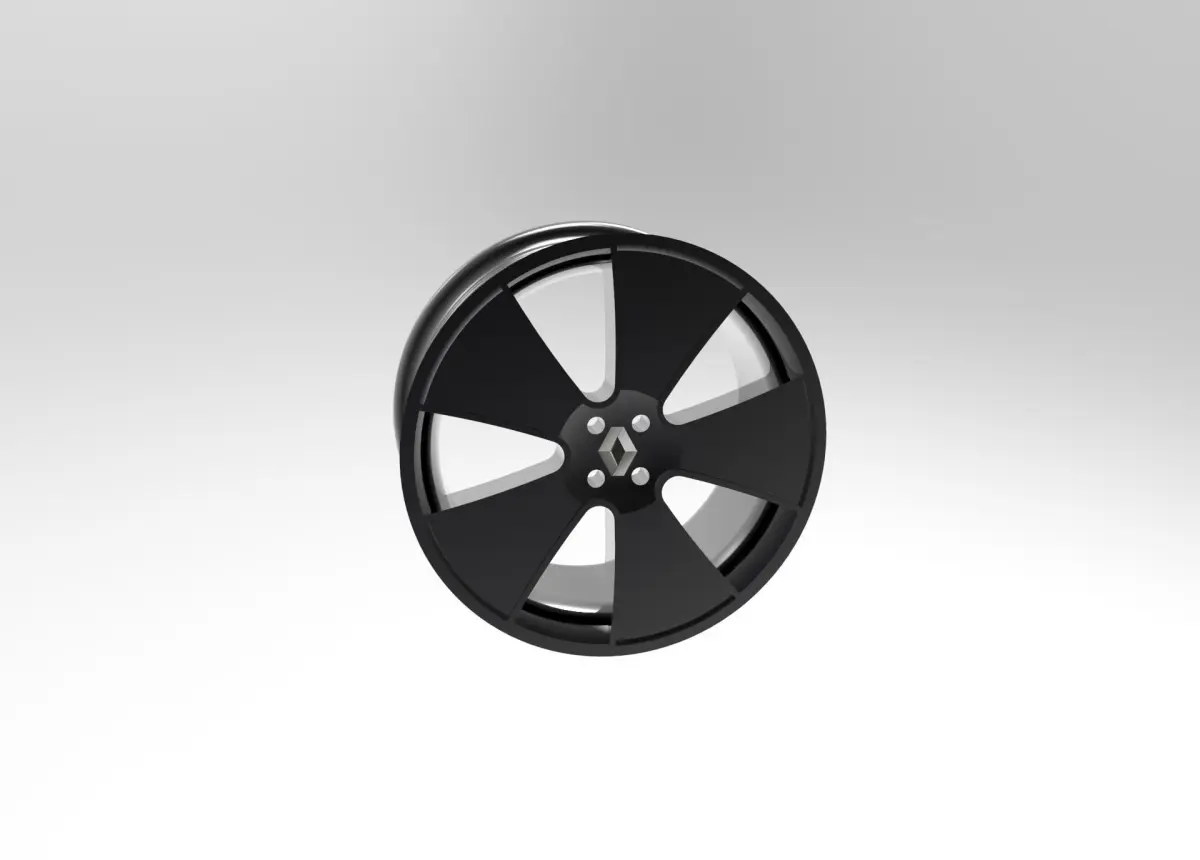 Rims Renault Clio Low-poly 3D model