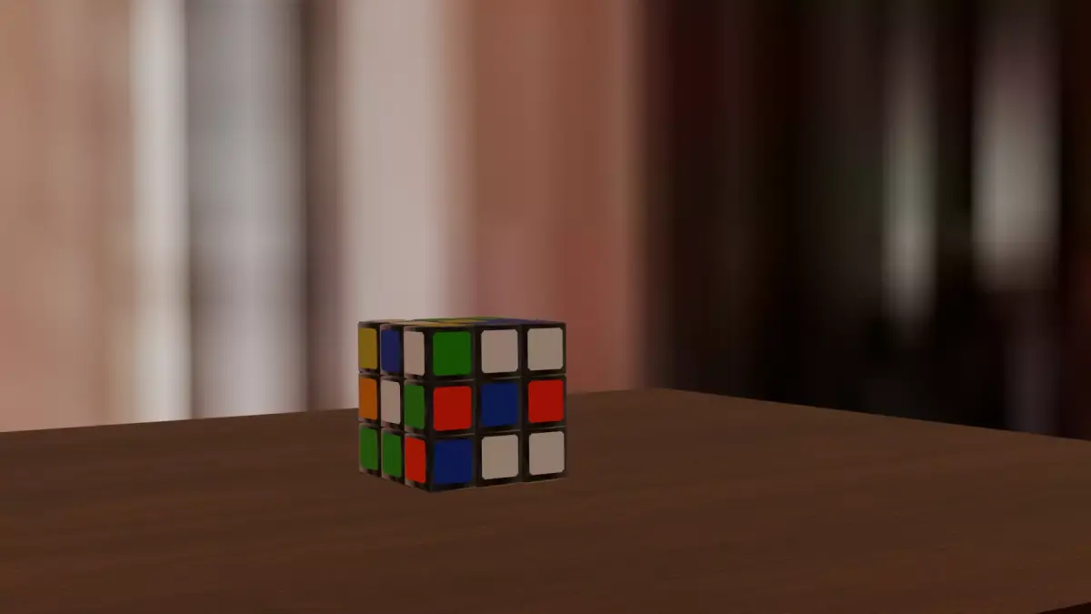 RUBIKS CUBE AND CARTOON BIRDS AND 3D MODELS 3D model