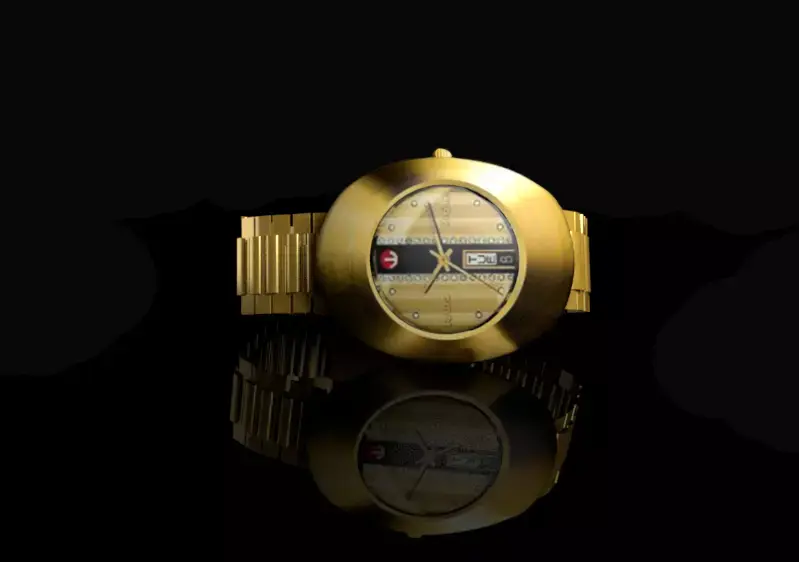 Watch gold 3D model
