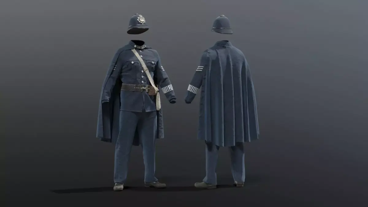 POLICEMAN British bobby 3D model