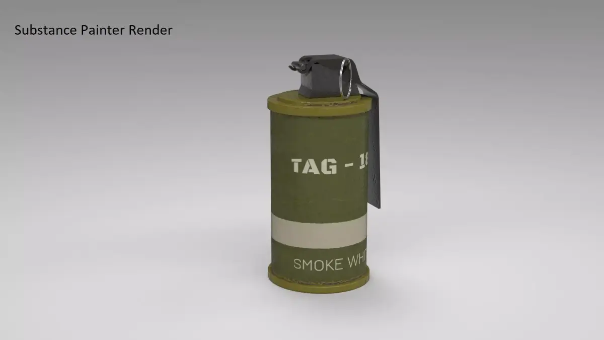 Smoke Grenade TAG - 18 Free low-poly 3D model