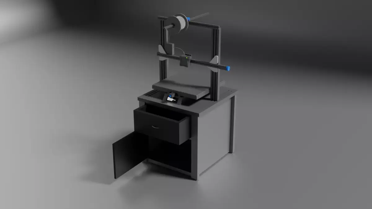 3d printer Free low-poly 3D model