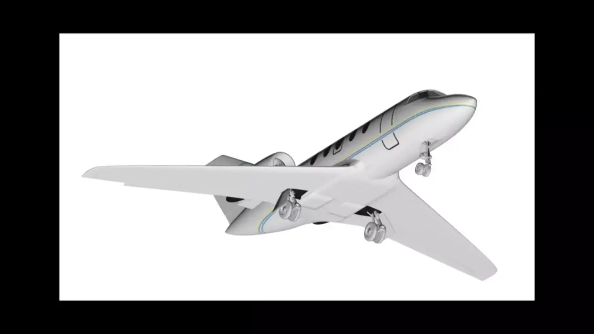 Privat airplane Cessna Citation 3D model