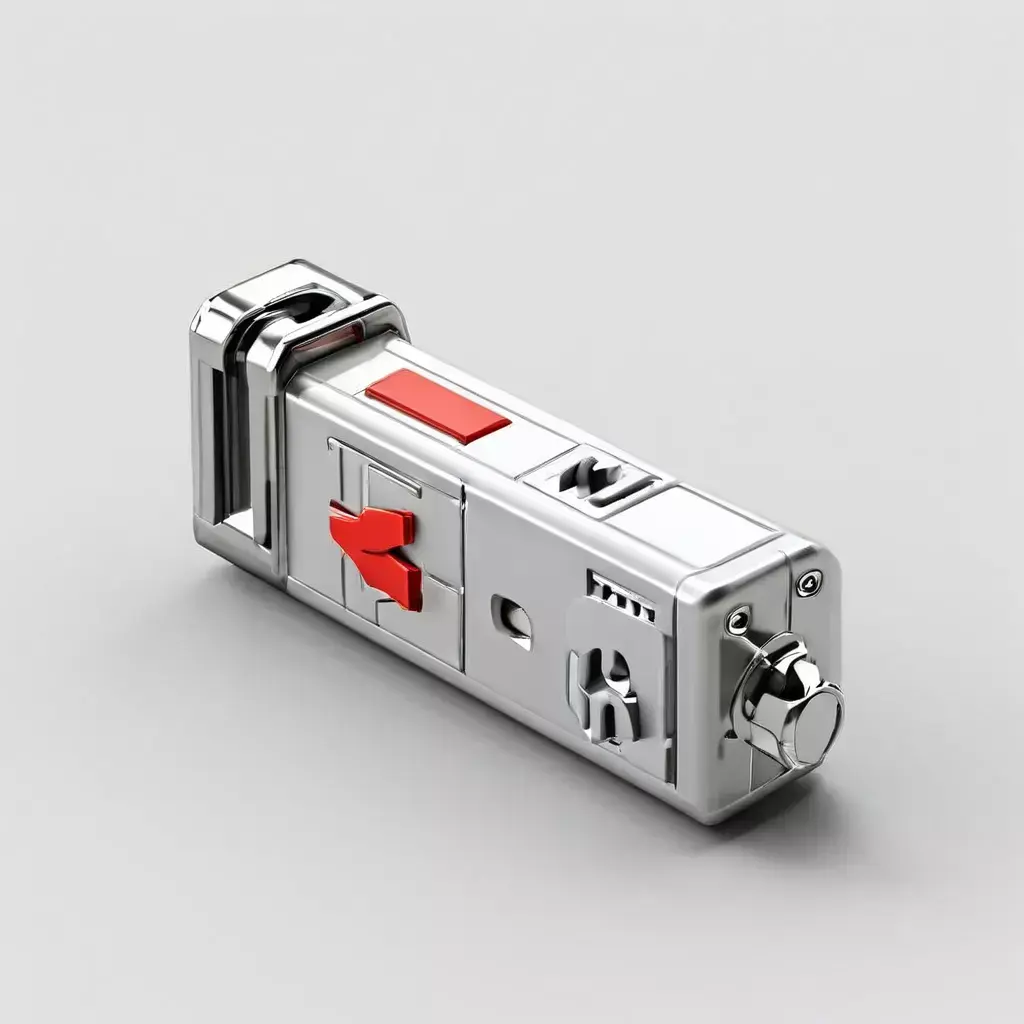 SciFi Futuristic Gadget Keychain Low-poly 3D model