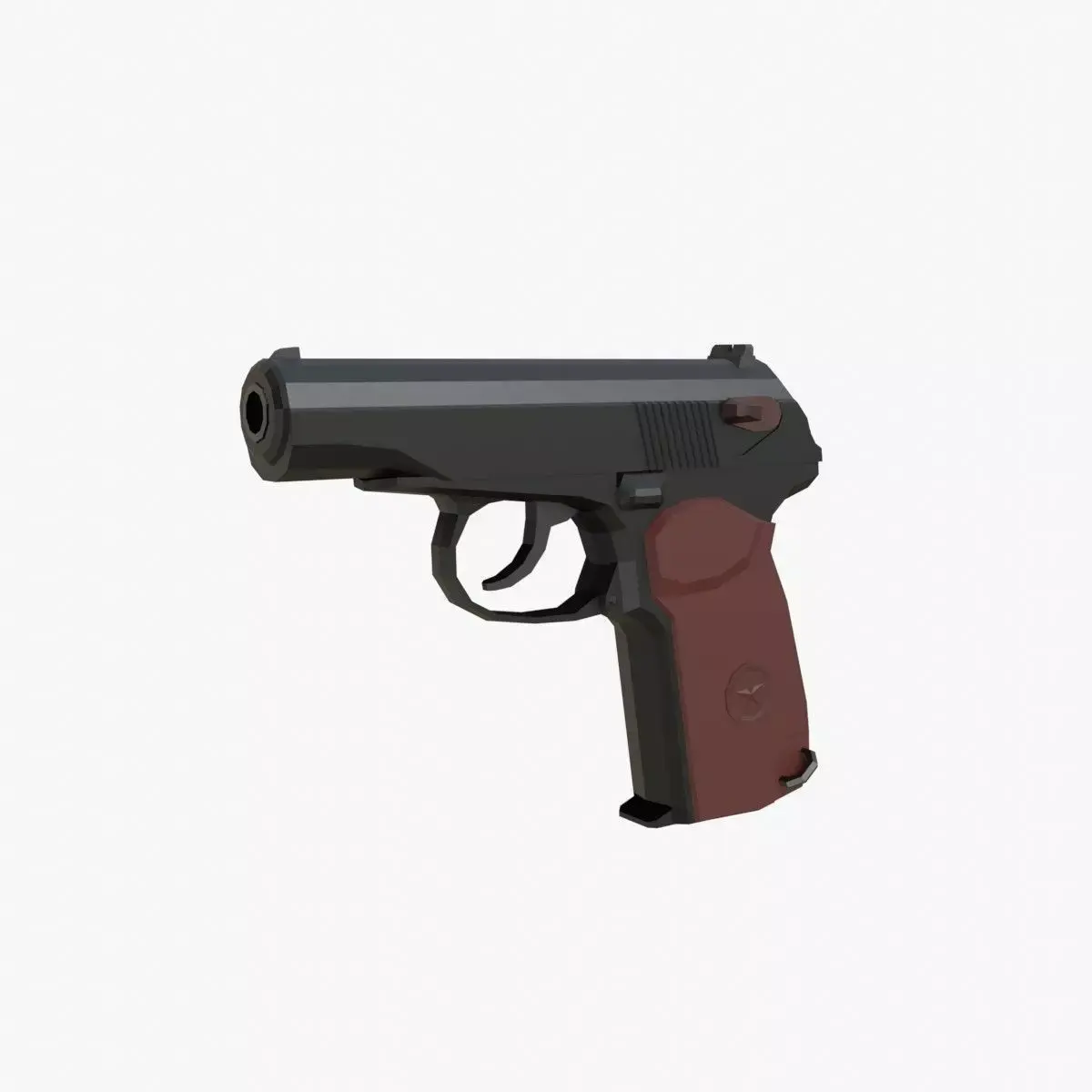 Makarov  Low-poly Low-poly 3D model