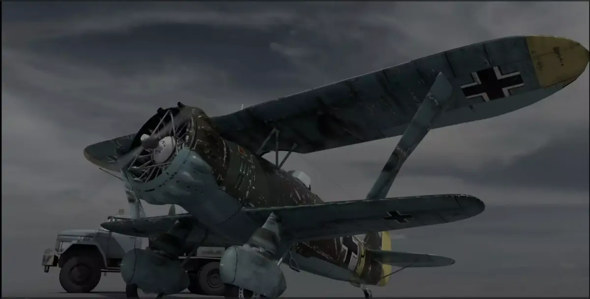 Henschel HS 123 weathered 3D model