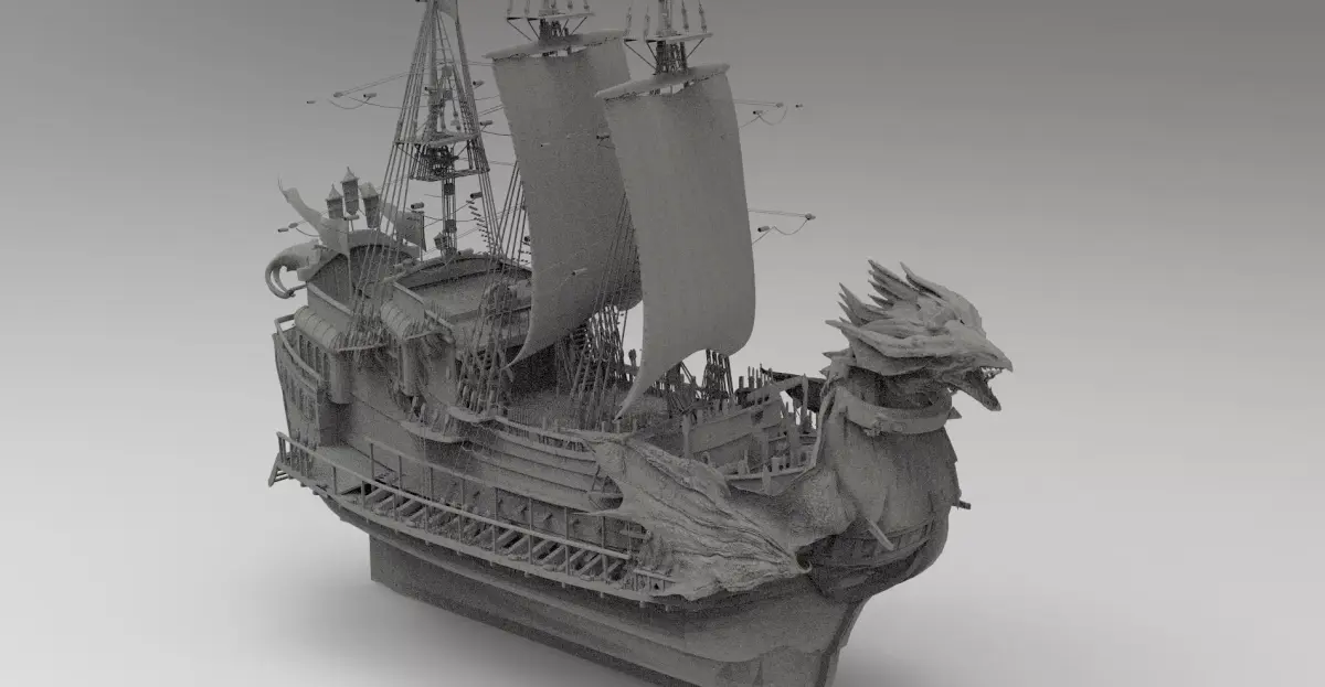 The Dawn Treader Narnia Prince Caspian Ship 3D model