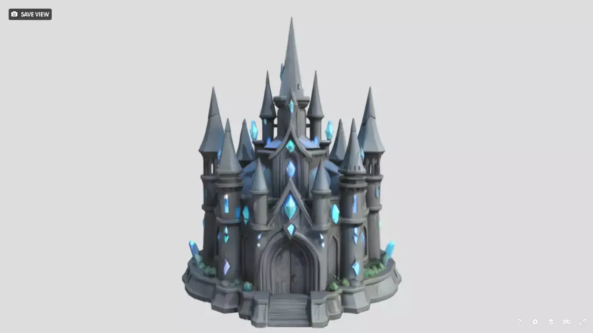 Fantasy Diamond Castle  3D model