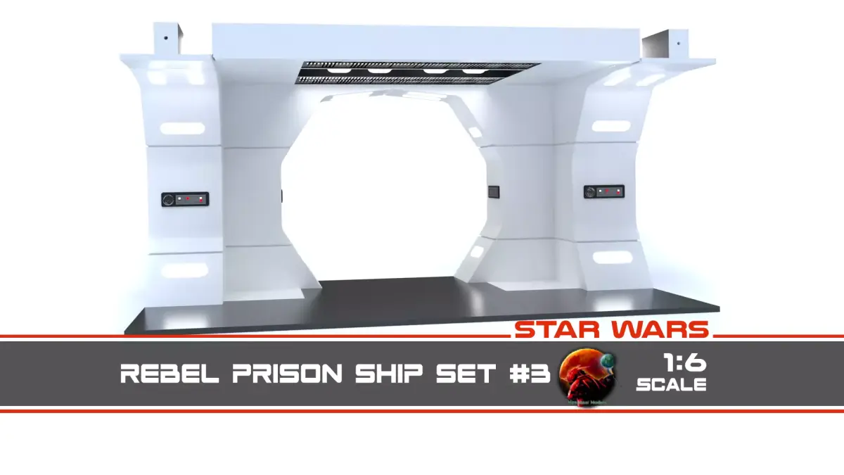The Mandalorian - Rebel Prison Ship 3 - Crossing 1-6 scale 3D print model