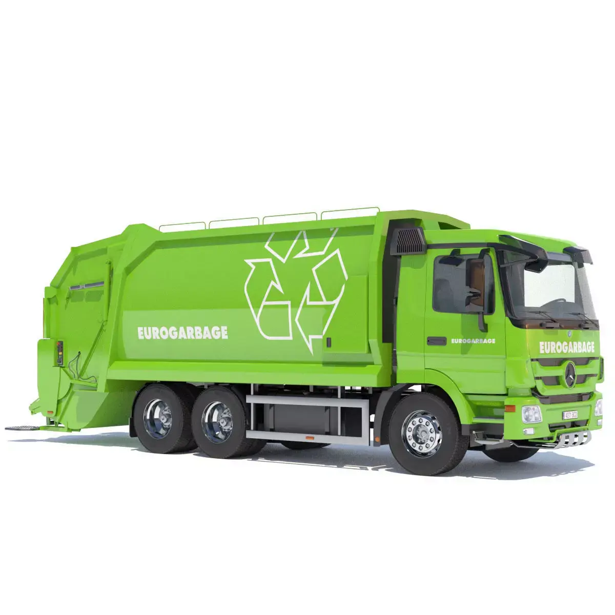 New Mercedes Actros Garbage Truck 3D model