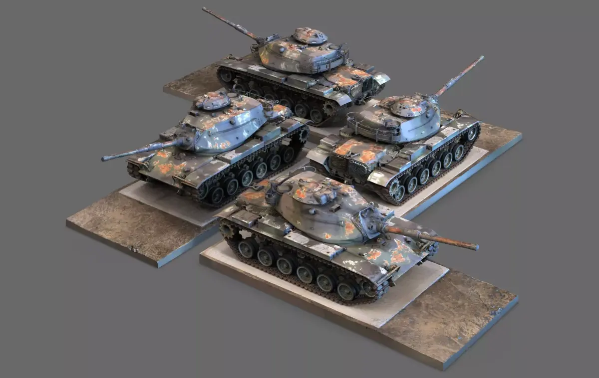 M60A1 Patton 3D model