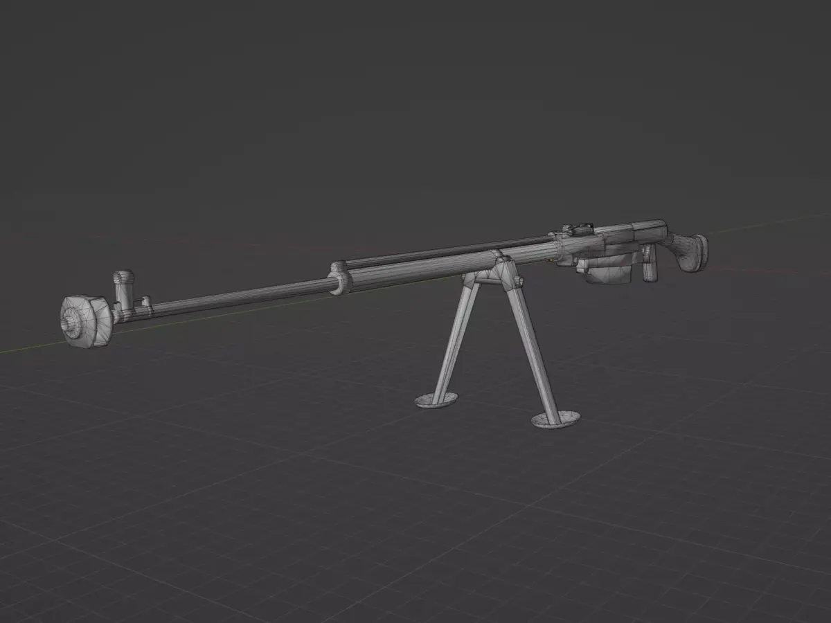 PTRS 41 Low-poly 3D model