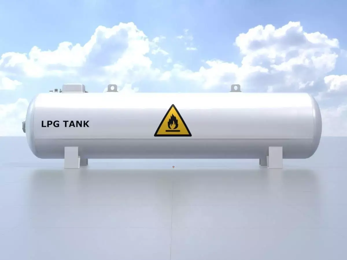 Industrial Gas Tank Low-poly 3D model purchase