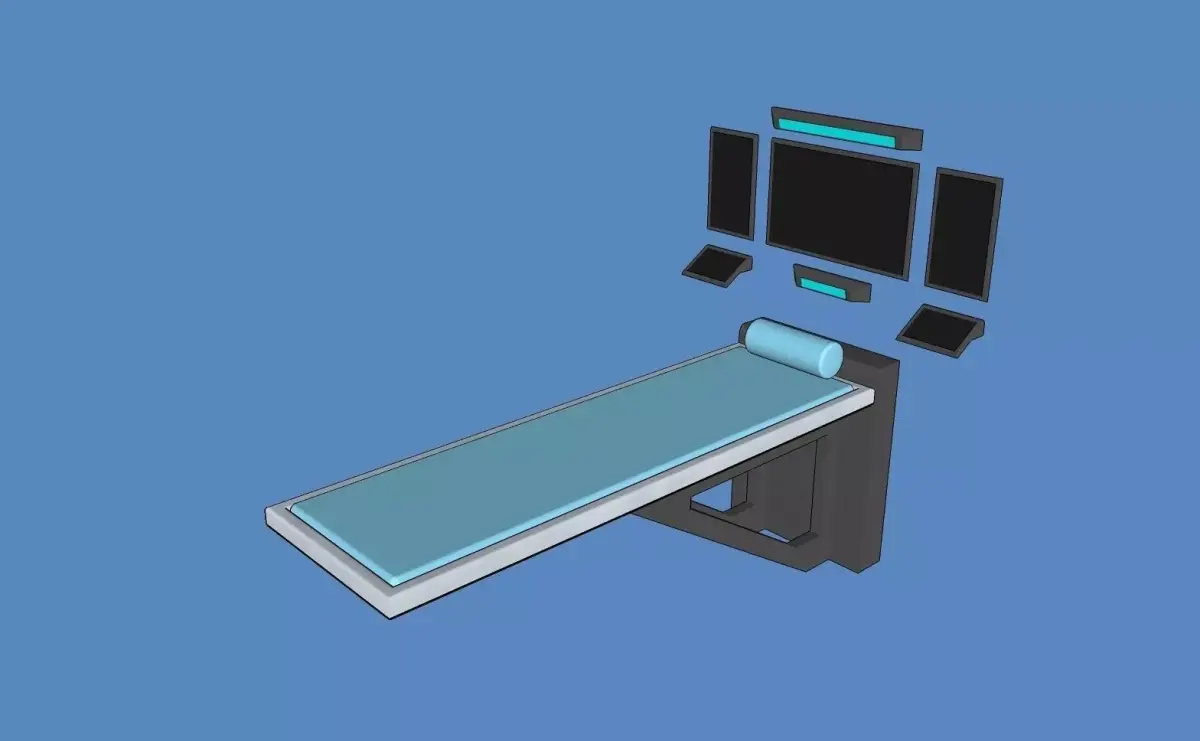 Sci-fi Medical Biobed Free 3D model