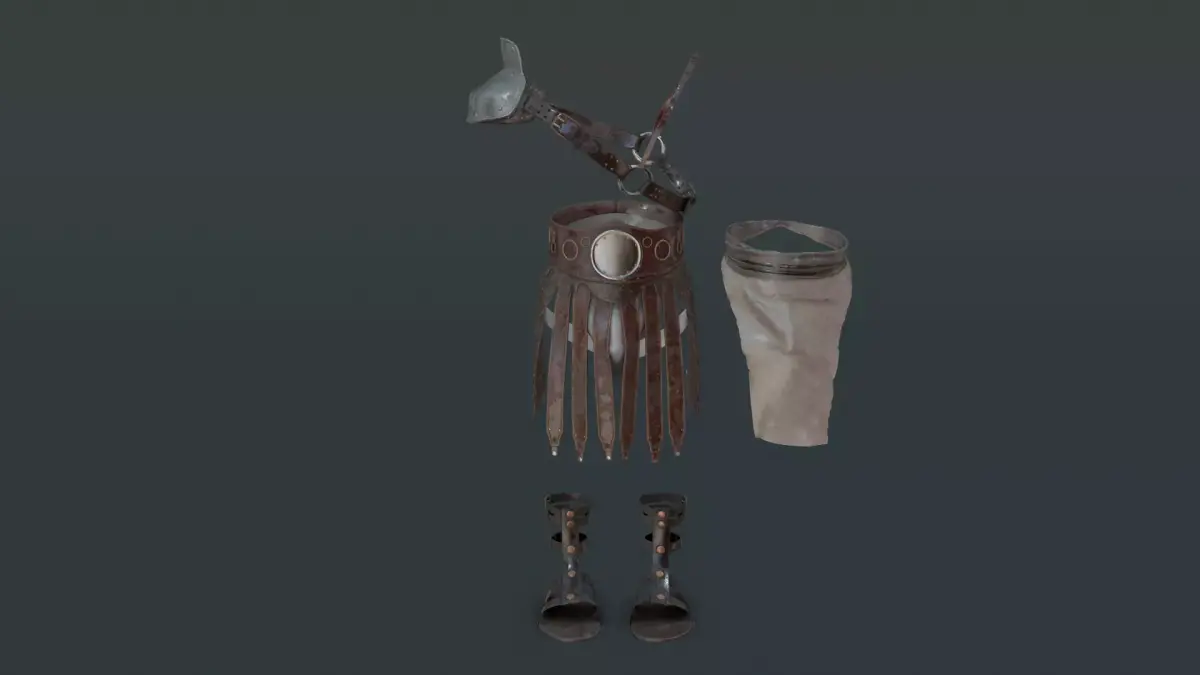 Leather armor 3D model purchase