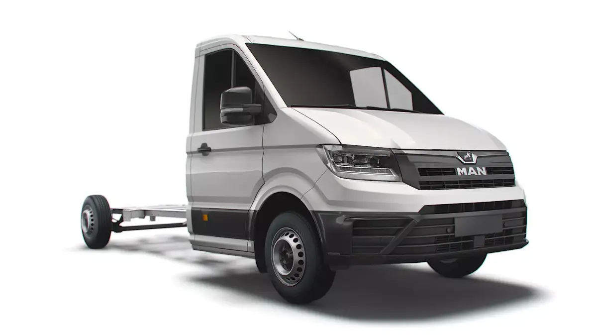 MAN TGE CR35 Long Flat frame chassis 2021 3D model
