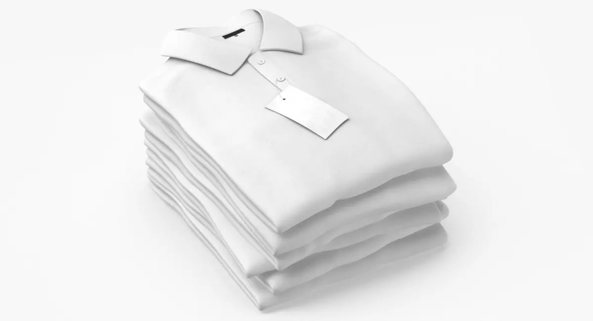 Folded Polo Shirt 6 Pile Color Variations(1) 3D model