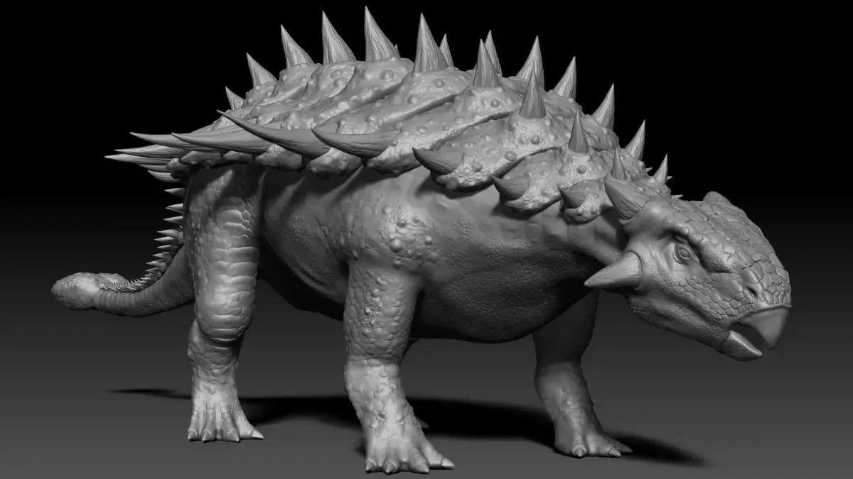 Dinosaur Ankylosaurus Sculpt Project 3D model