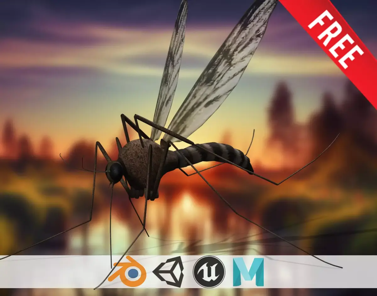 Whisper Wing Silent Hunter free mustique Low-poly 3D model