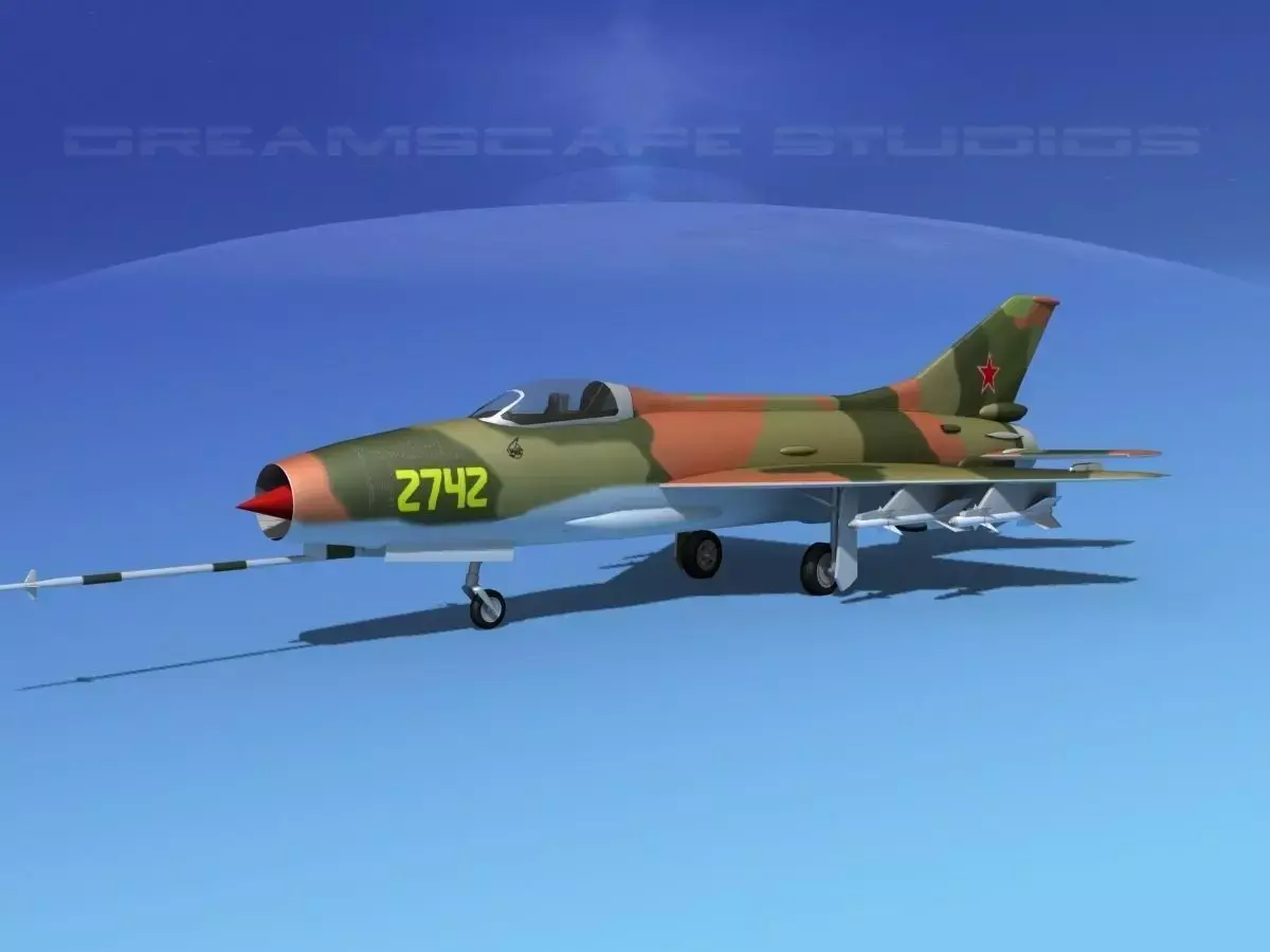MIG-21 Fishbed V06 3D model