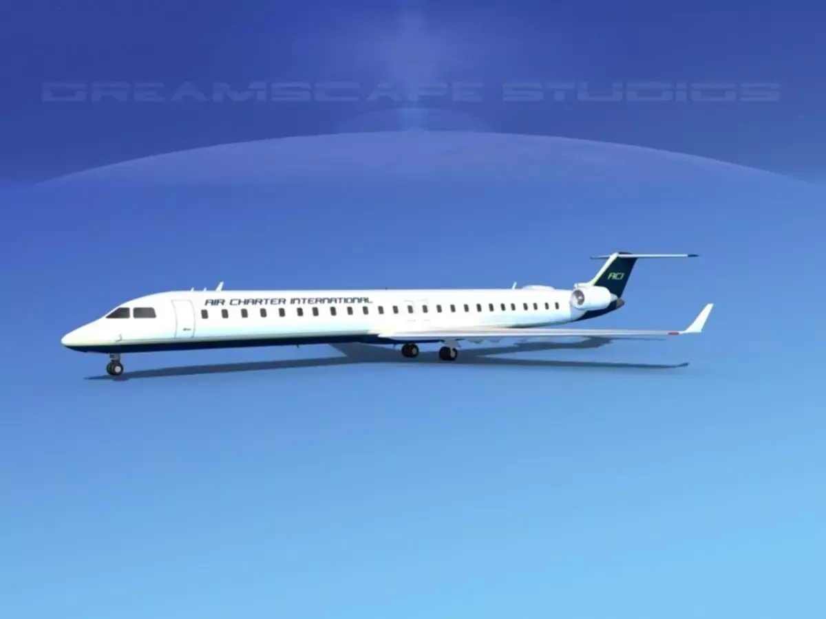 Bombardier CRJ1000 Air Charter Intl 3D model