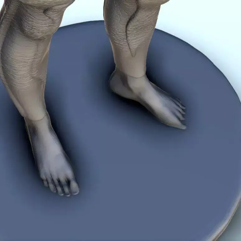 humanoid alien warrior with sword 11 - Future Sci-Fi SF Pos 3D print model