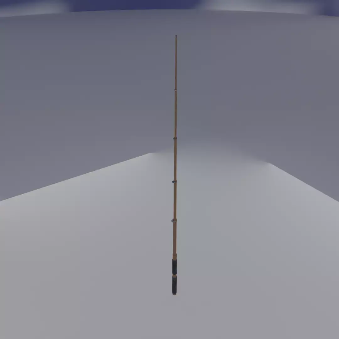 Fishing Rod Game Ready Free low-poly 3D model