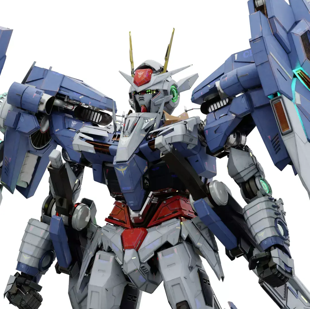 GN-0000GNHW7SG 00 Gundam Seven SwordG 3D 3D model