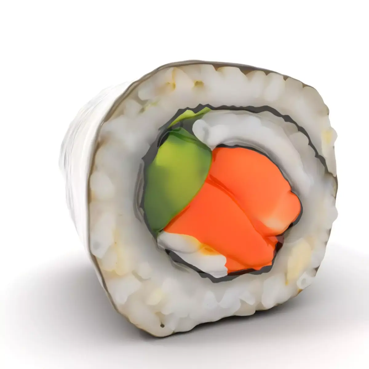 Realistic Sushi Roll Model Pack Low-poly 3D model