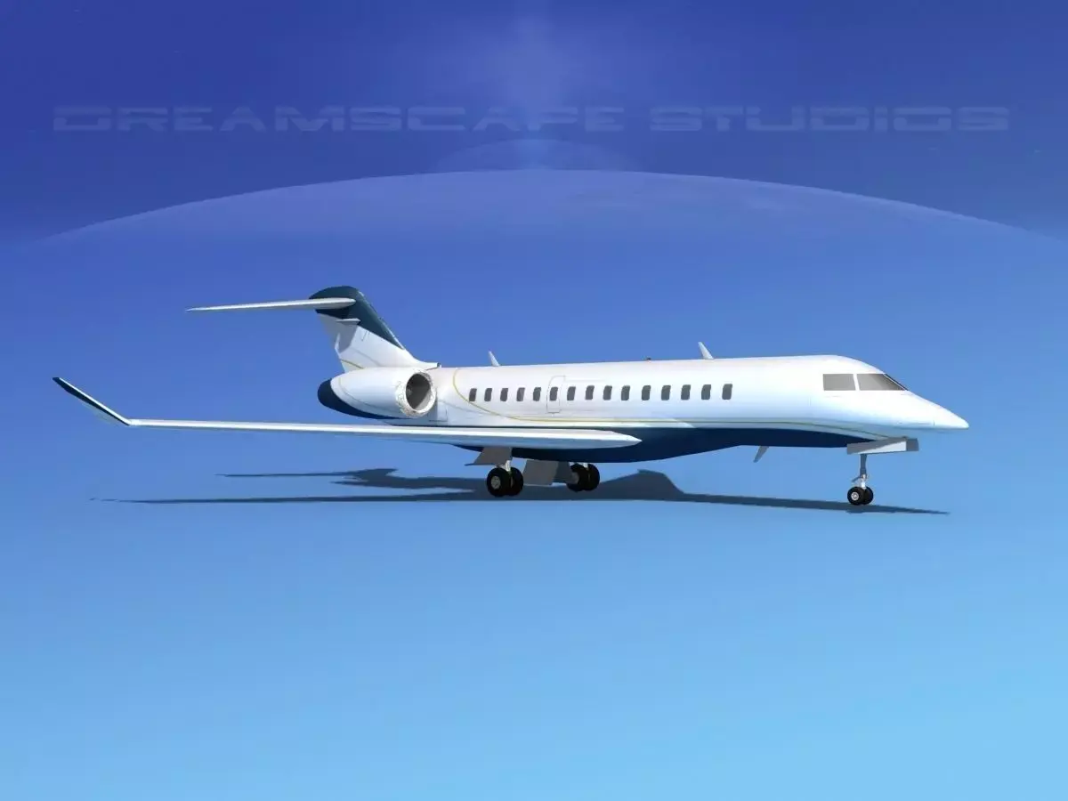 Bombardier Global 5000 V07 3D model